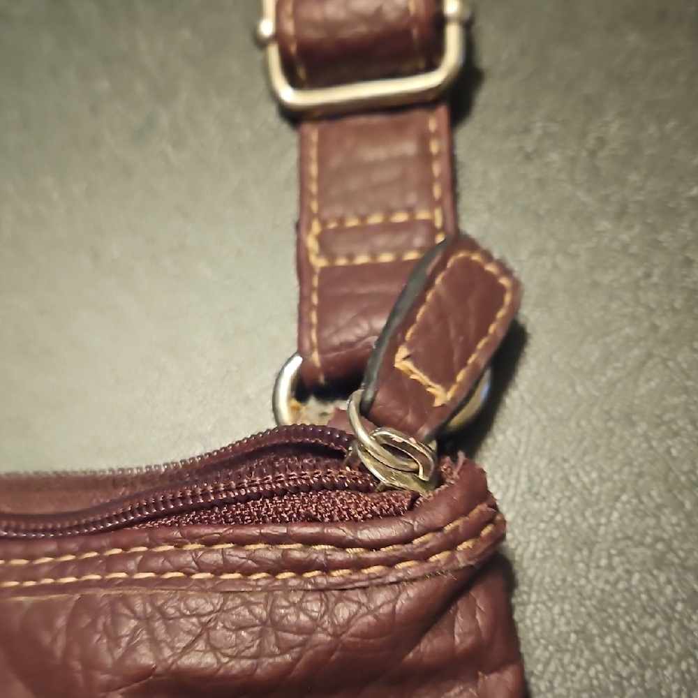 Rosetti Brown Crossbody Bag with Vintage Leather Finish - Picture 9 of 9